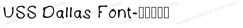 USS Dallas Font字体转换